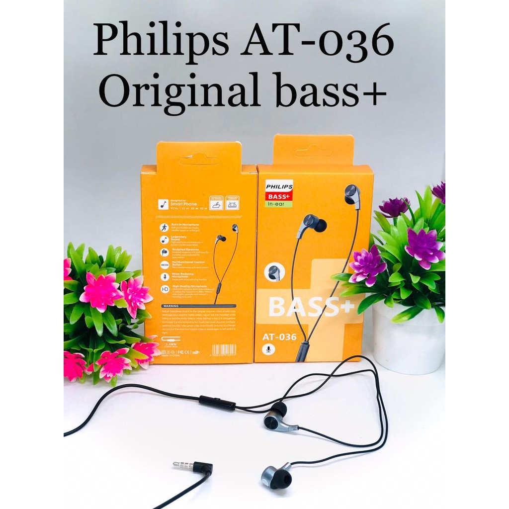 HANDSFREE EARPHONE PHILIPS ORIGINAL  AT181 / VA-169 / VA-228 / VA-258 / QP-228 /QP-268/QP-036/j-778