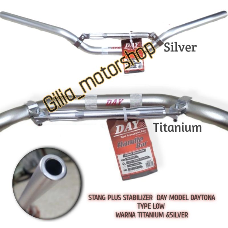 Stang Plus Stabilizer Day Model Daytona Aluminium Stang stir Stabilizer Low tebal 5mm Universal