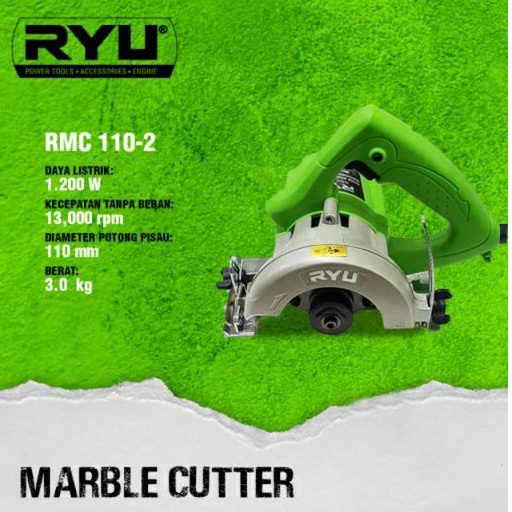 RYU Marble Cutter 4 Inch RMC 110-2 4 Inch / Mesin Potong Keramik Ryu RMC 4 Inch Murah