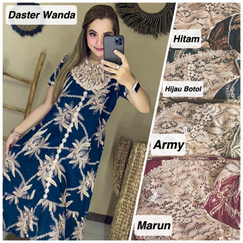 DASTER ARAB ZAHIRA MIDI | SLETING DEPAN BUSUI FRIENDLY | RAYON SUPER | RENDA MILO dengan potongan