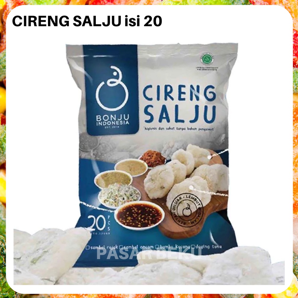 

(Khusus AREA SUMBAR) Cireng Salju Bonju Indonesia 500gr Isi 20 Pasar Beku Frozen Padang