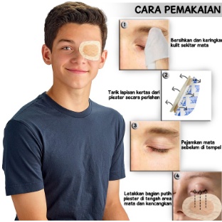 Serbuuuu.. 3M Nexcare Plester Penutup Mata Reguler 20 Pcs Opticlude Orthoptic Eye Patch Regular Tera