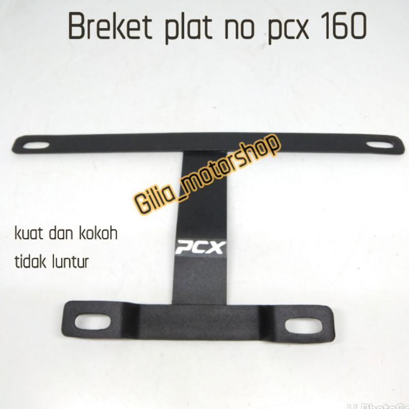 Breket Plat Nomor Breket Kumis Depan PCX 160 Breket Plat no Besi Kokoh