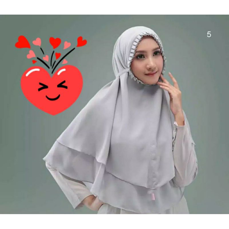 bergo tali KCB 2 layer ceruty babydoll