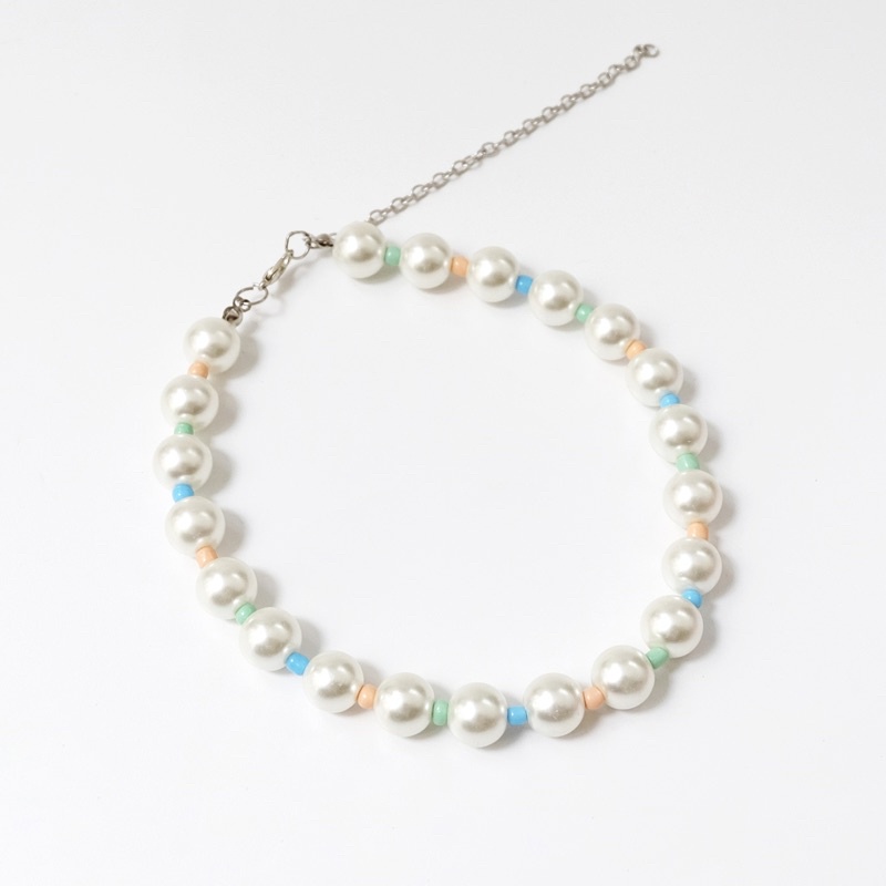 Barry pearl &amp; beads choker