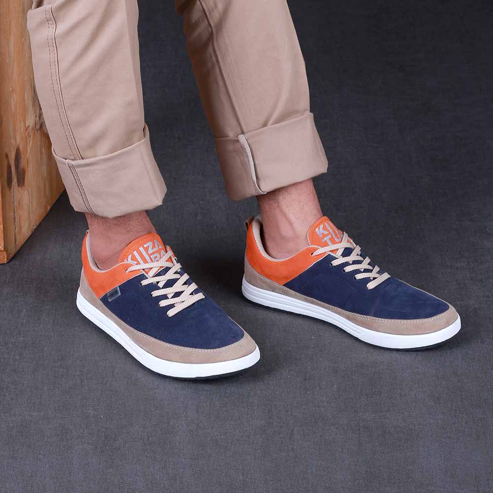 Sepatu Sneakers Shoes Pria Perempuan Cowok Cewek Unisex Tali Style Casual Distro Kuzatura Original Bahan Suede Lokal Premium Elegan