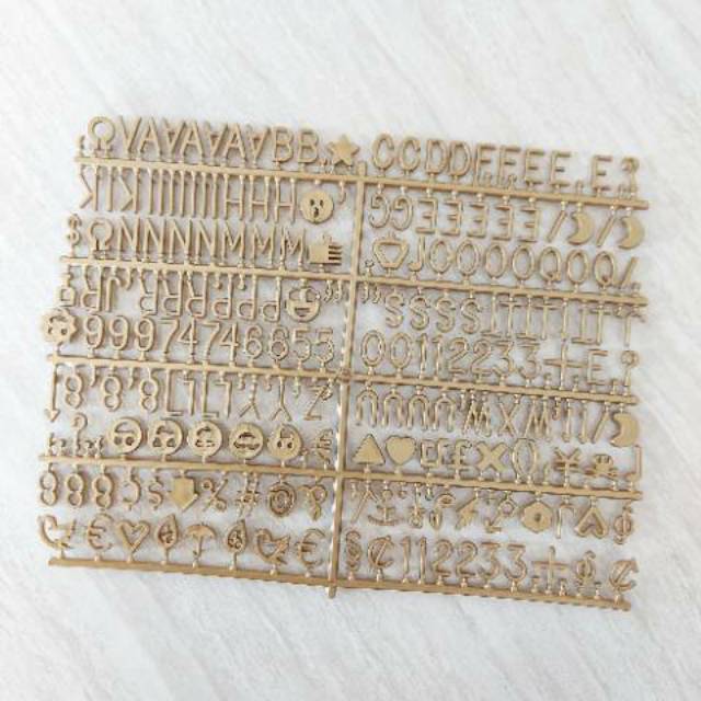 Rustic Gold letter for baby letter board