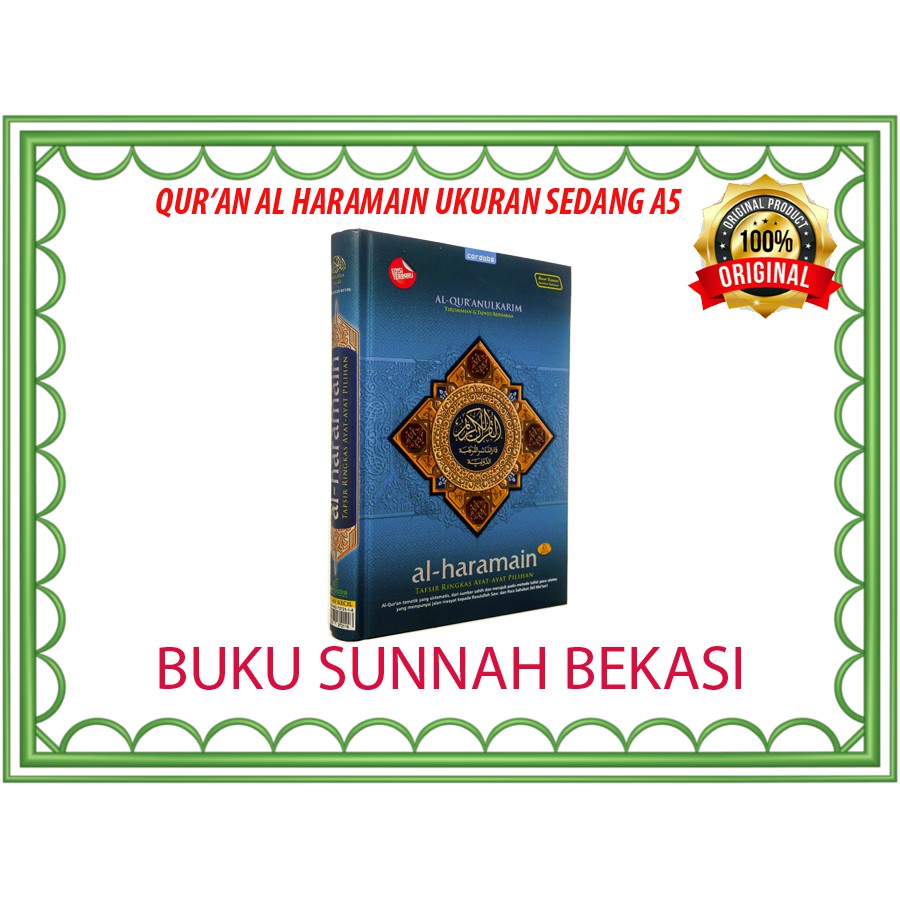 Al Quran Al Haramain A5 | Quran Terjemahan Dan Tajwid Berwarna