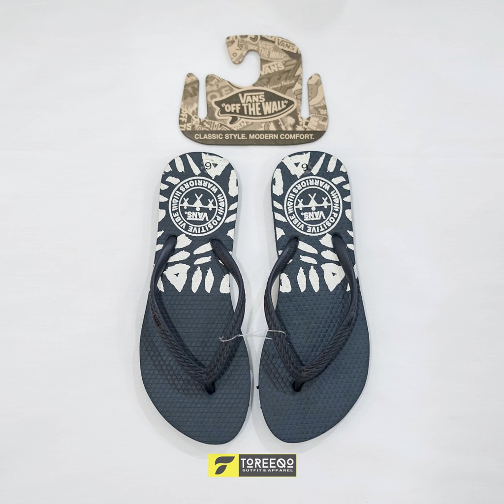 SANDAL VANS WANITA SIDER POSITIVE VIBES ORIGINAL 100% | sandal jepit wanita vans original