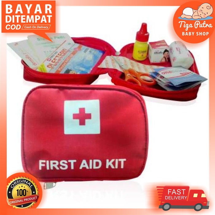 First Aid Bag Kit OneMed Onemed Kotak P3K Tas Merah Lengkap / P3K Onemed Tas Tempat Obat