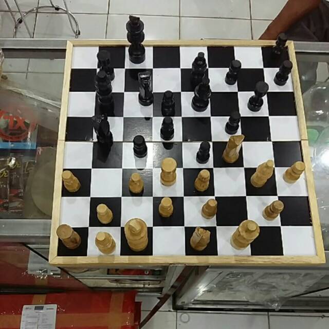 Catur kayu lipat xl