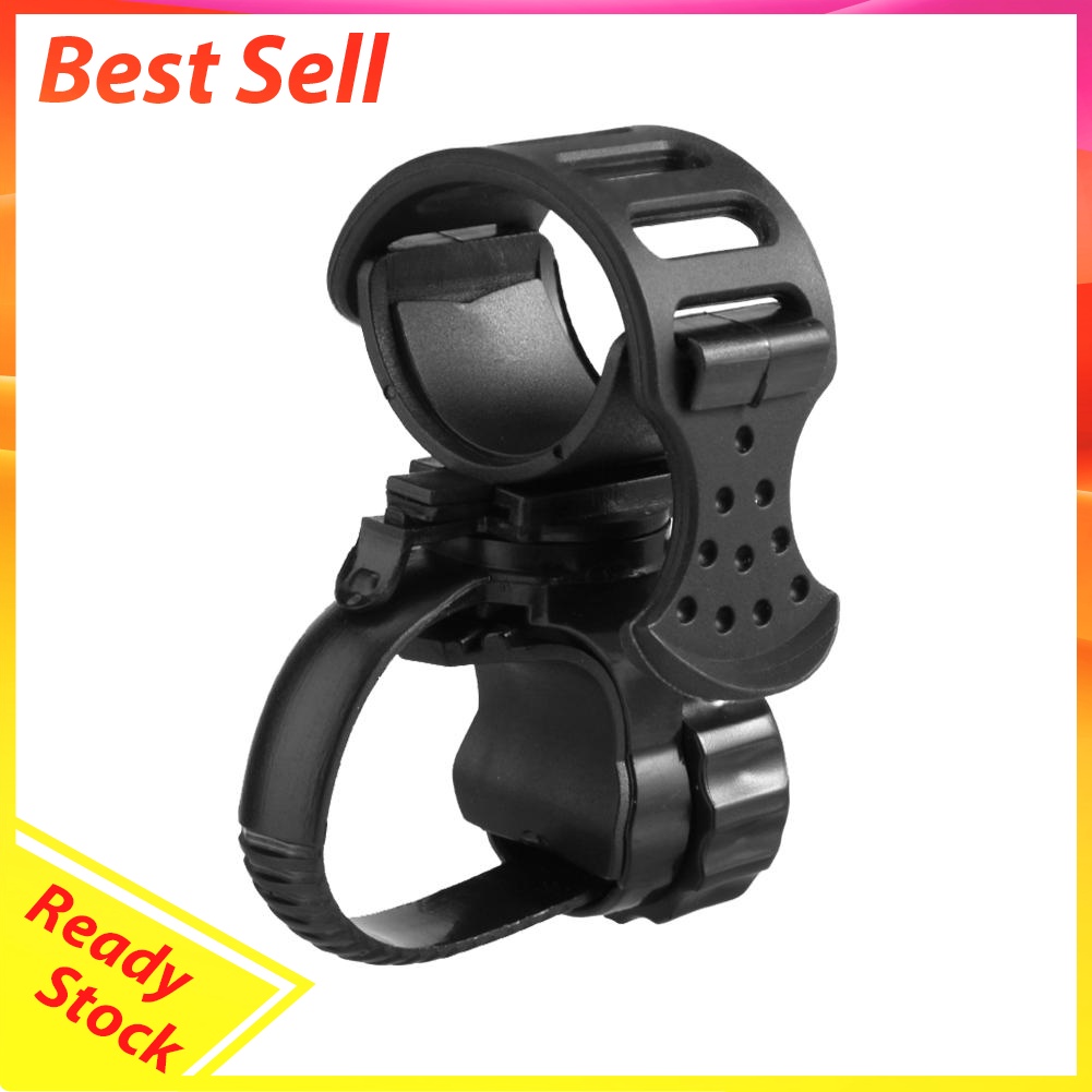 Bicycle Light Mount Bracket Bike Lamp Holder Clamp 360 Degree Rotatable