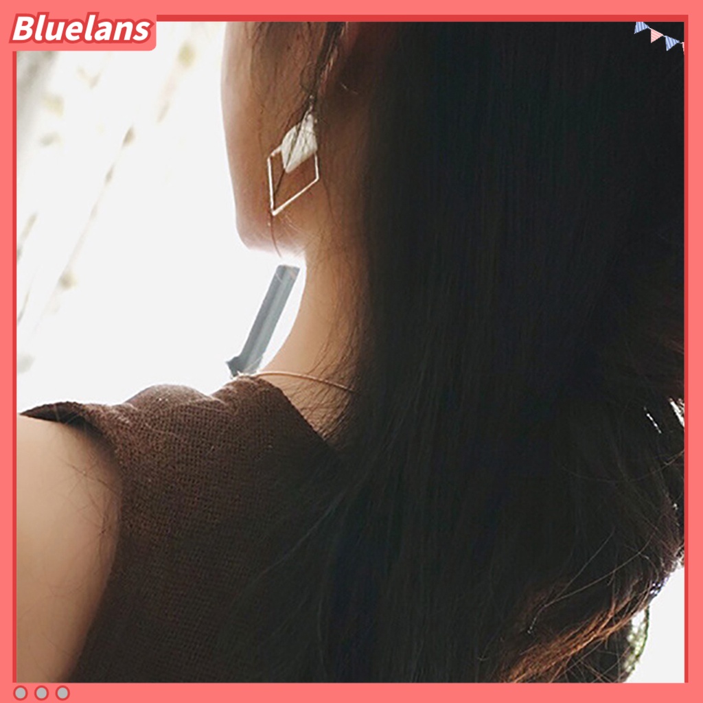 Bluelans 1 Pair Ear Dangle Shell Pendant Comfortable Elegant Shell Pendant Fashion Earrings