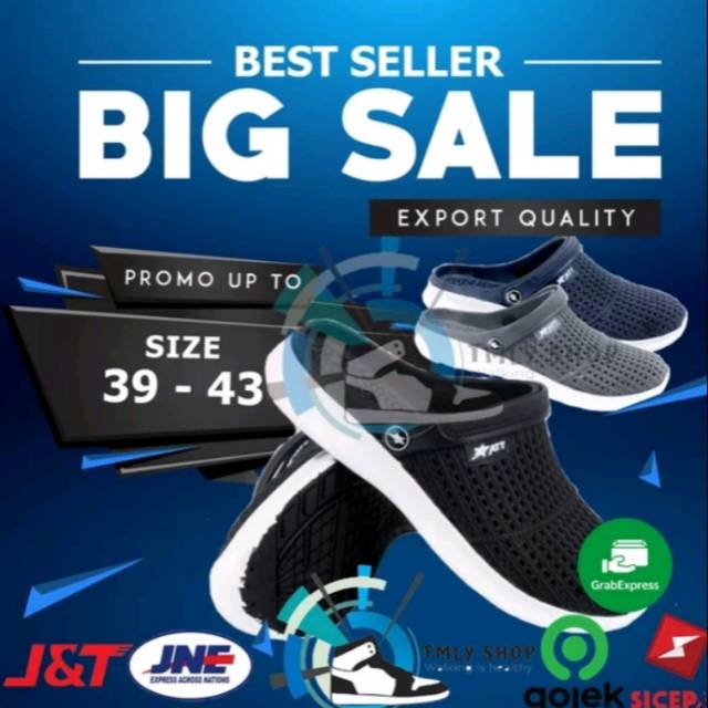 Sepatu Sandal Karet - Sepatu Sandal Pria - Sepatu Sandal Anti Air