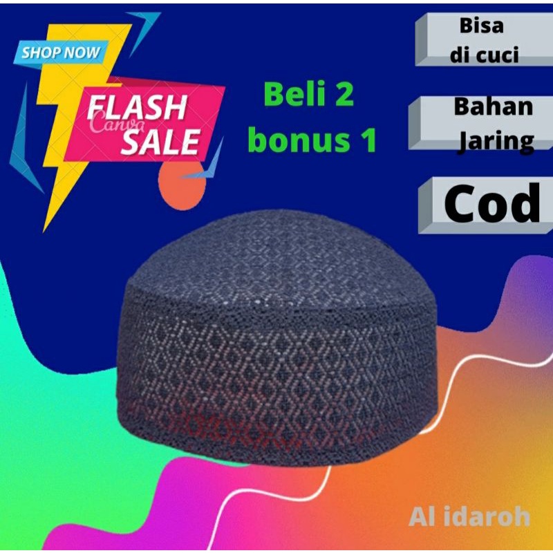 peci jaring warna hitam songkok kopiah lulu madina madinah oman pakistan ikaf ijaji habib sekh