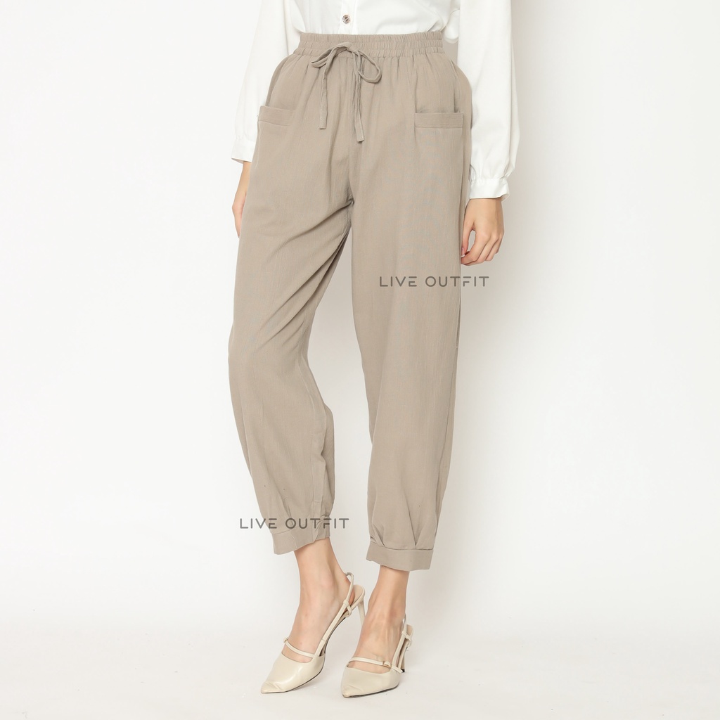 Live Outfit - Celana Panjang Wanita Highweist