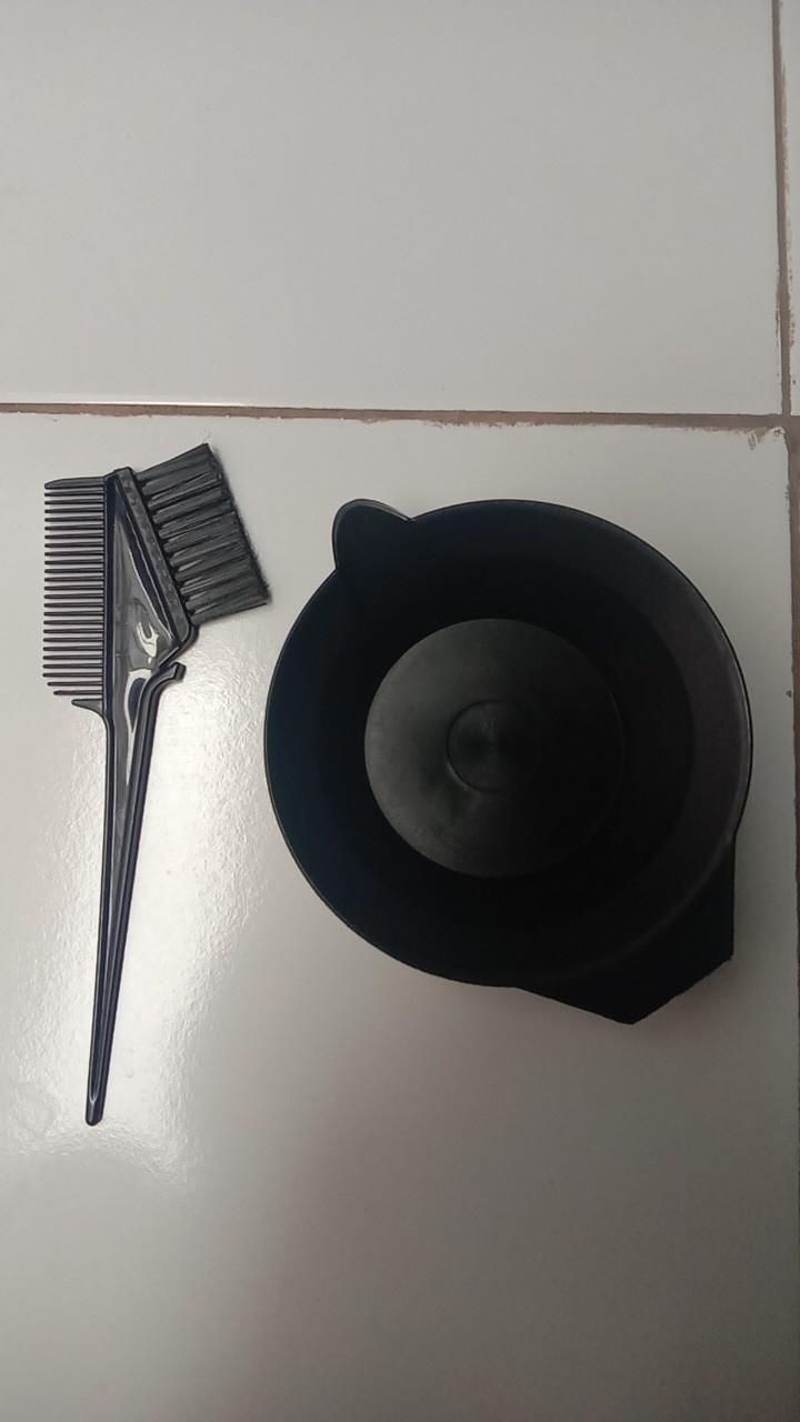 Mangkuk & Sisir Cat Semir Rambut / Wadah Cat Pikok / Sarung Tangan Karet