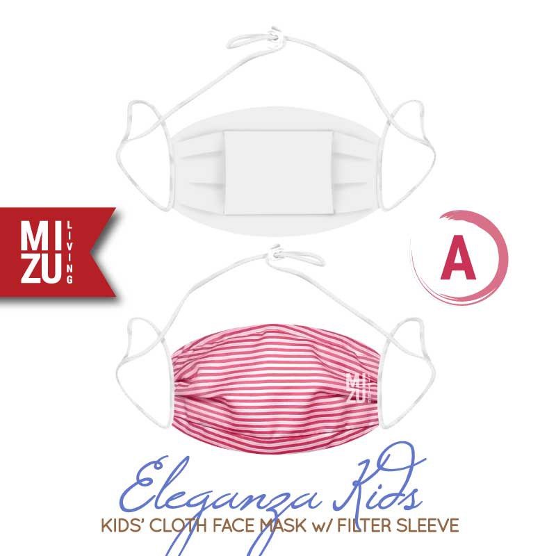 [SALE] MIZU ELEGANZA KIDS Cloth Face Mask Masker Anak Kain Corak 3 Ply Sarung Filter NON-MEDIS-A