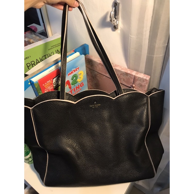Preloved tas kate spade tote bag hitam authentic ori original