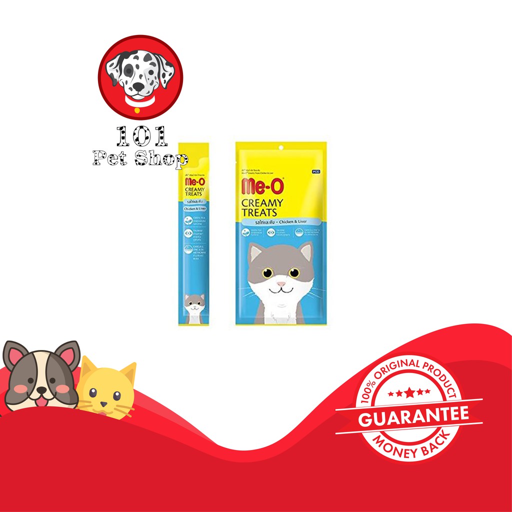 MAKANAN KUCING MEO CREAMY TREATS BONITO FLAVOR 60GR