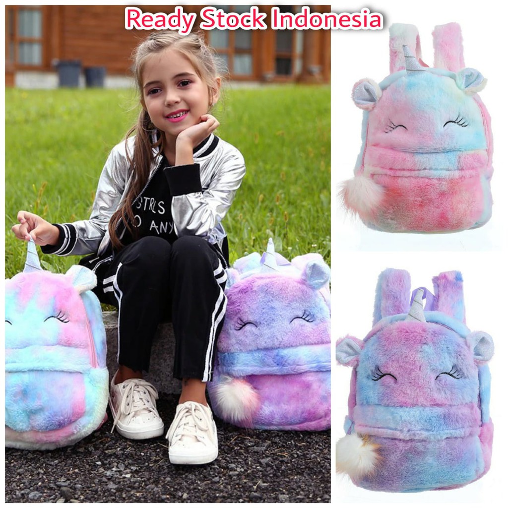 Tas ransel backpack unicorn pompom anak paud Tk tas sekolah Ransel Anak Kids unicorn import kado ultah unicorn kado ultah anak perempuan TAS BLINGBERRY ORIGINAL IMPORT TAS BLINGBERRY GROSIR