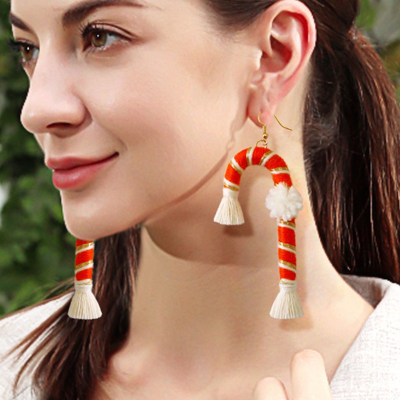 Siy Anting Tusuk Bentuk Tongkat 4 Warna Untuk Wanita