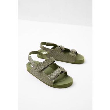 Sophie Sienna Textured Eva Sandal Olive