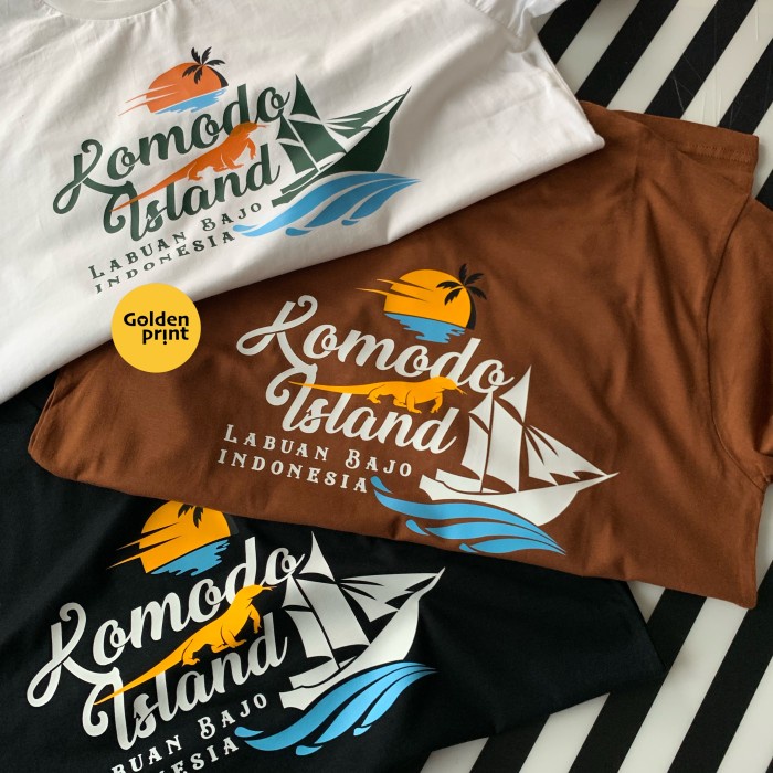 kaos labuan bajo komodo island tshirt new colour - XS