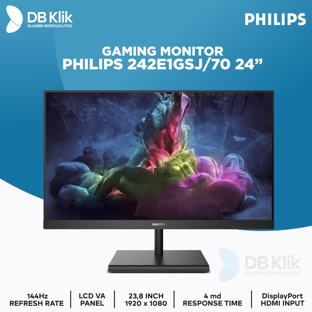 LED Monitor Gaming Philips 242E1GSJ/70 23.8 Inch 144Hz FHD HDMI DP-0