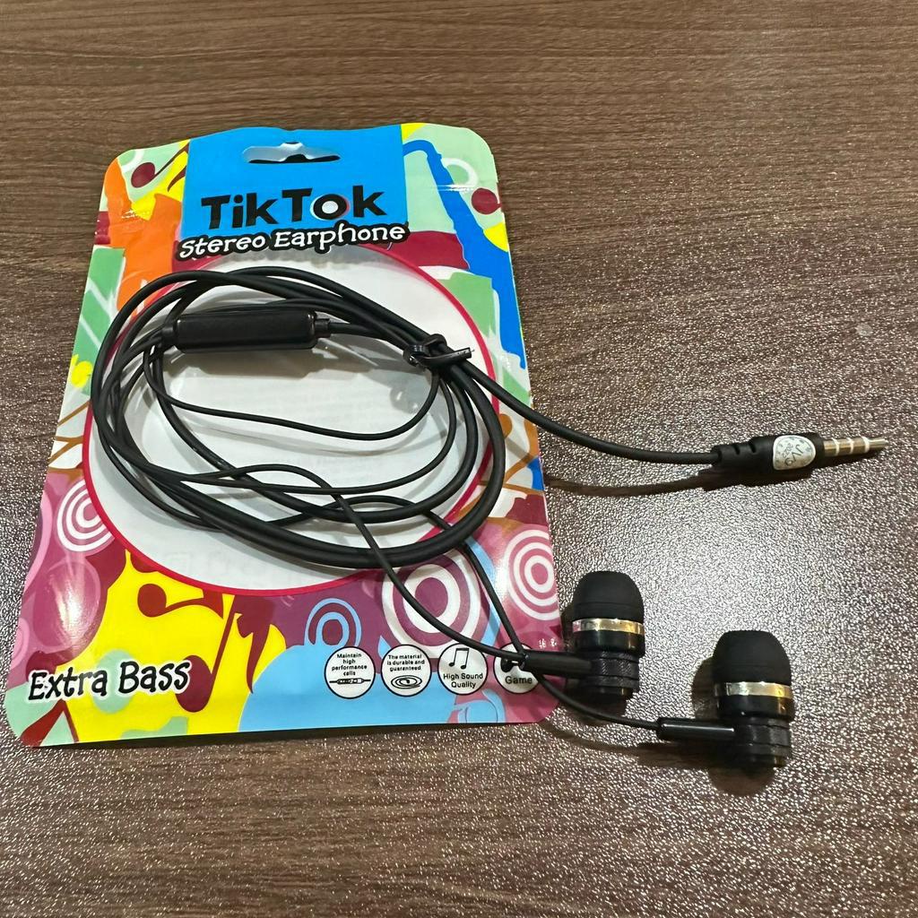 handsfree terpopuler t1ktok Jv9 stereo earphone extra bass tiktok fyp viral jack 3.5mm BY SMOLL