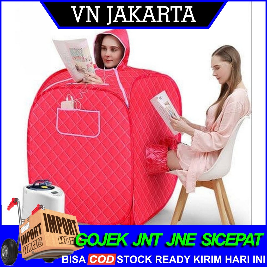 【COD】2 in 1 Alat Sauna Room Steam Portable Spa Room Pelangsing Tubuh Alat Kecantikan Portable