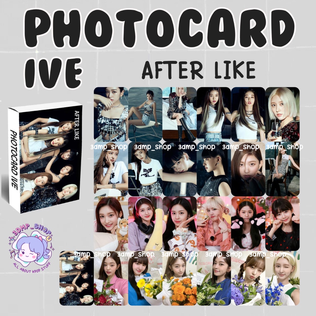 [25 lembar] Photocard lomocard photo lomo card Ive love dive after like i've summer