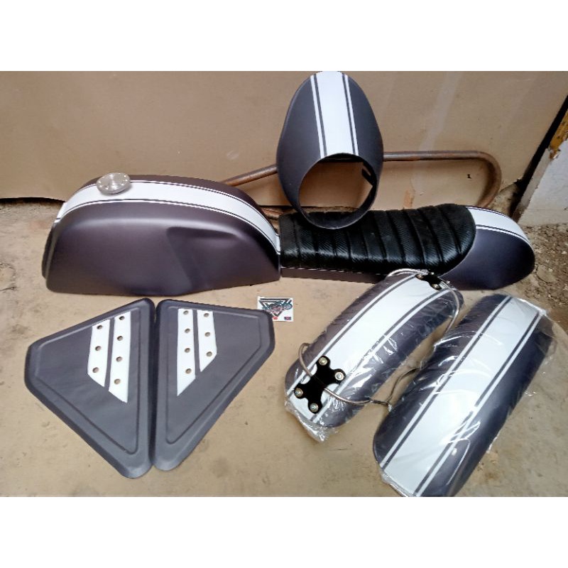 Paket Custom Caferacer Full Cat Baju Body Custom Caferacer Cat