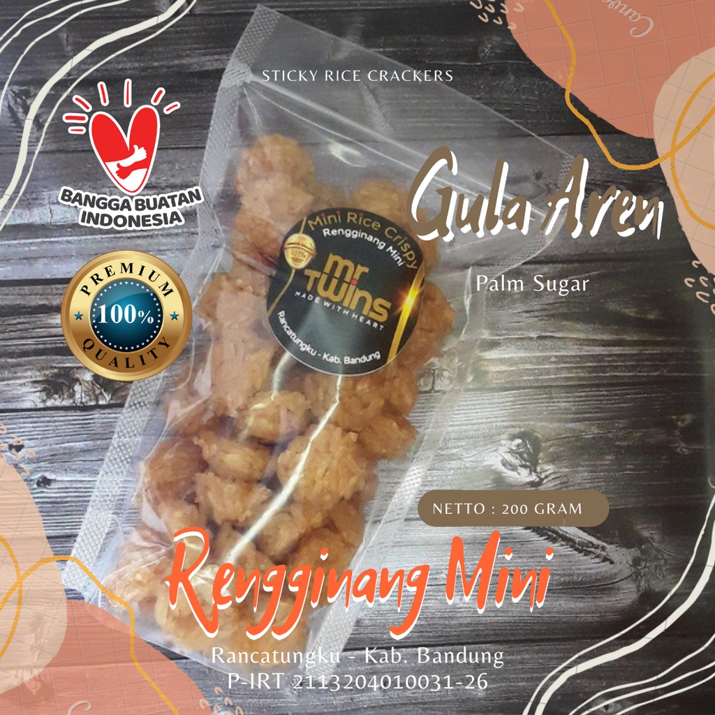 

Ranginang Leutik Manis Gula Aren Asli Rancatungku 200 gram Kab. Bandung - Mr Twins