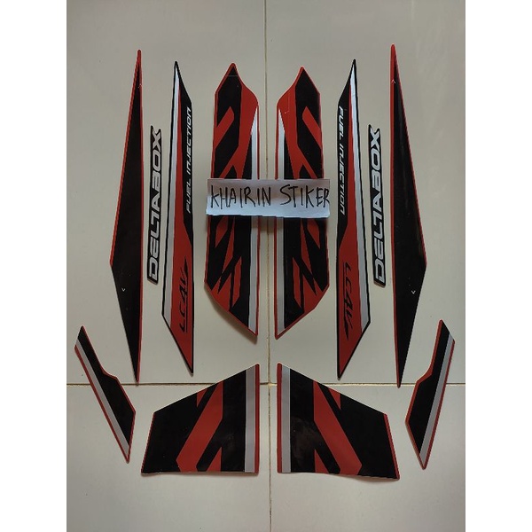 striping stiker Vixion 2017 2018 merah