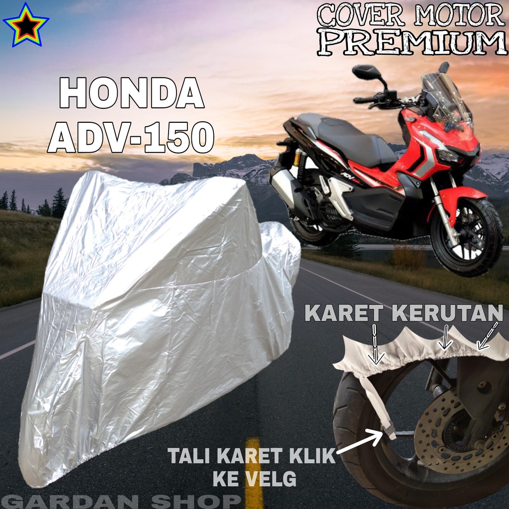 Sarung Motor HONDA ADV-150 SILVER POLOS Body Cover Penutup Motor Honda Adv PREMIUM