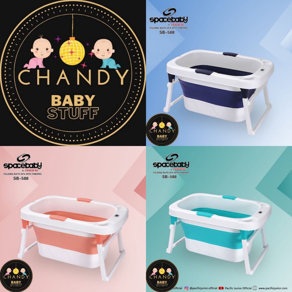 BAK MANDI BAYI FOLDING BATH SPA WITH THERMO SPACEBABY SB 588