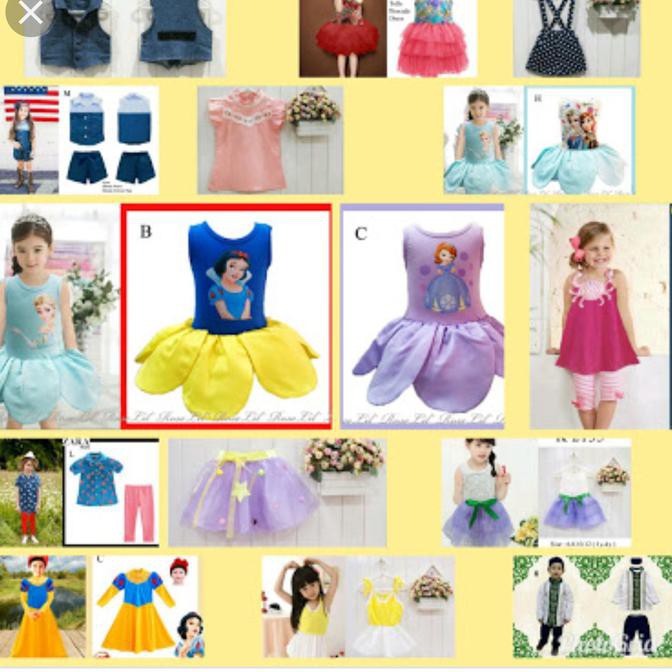 Nice Paket Isi 30 Campur Dress Baju Baru New Anak Anak Import Korea Grosir High Quality