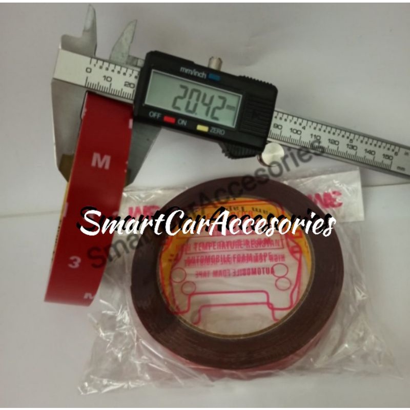 

Isolasi solasi selotip perekat lem double tape foam bolak balik 3M merah