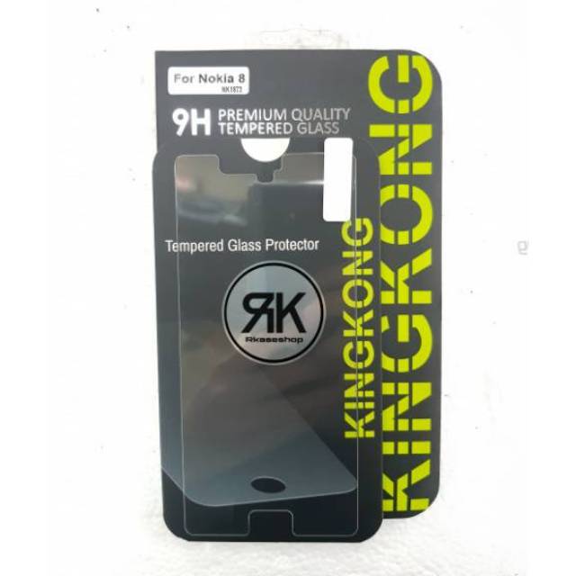 kingkong tempered glass nokia 8 anti gores screen guard kaca