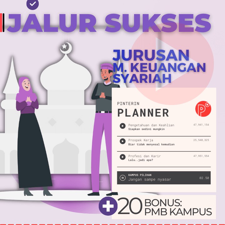 

Daily Planner Kuliah Jurusan Keuangan Syariah | Test SNMPTN-SBMPTN-UTBK Weekly Binder Loose leaf B5