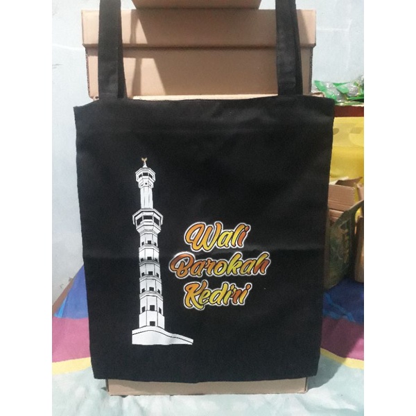 TOTE BAG WALI BAROKAH KEDIRI | TOTEBAG WALI BAROKAH KEDIRI BAHAN DRILL HALUS PREMIUM