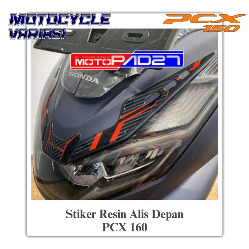 Stiker PCX 160 Stiker Lampu Depan PCX 160 Stiker Alis Depan PCX 160 Resin Premium