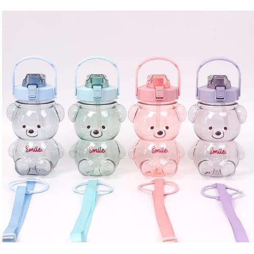 Botol Minum Anak Bentuk Boneka Beruang Teddy Bear Bear Shape Water Bottle Clear Bottle 1400ML