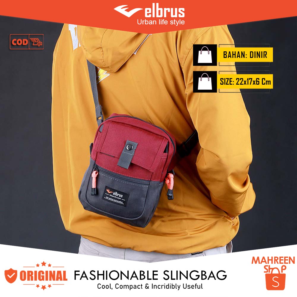 ELBRUS - Tas Slingbag Pria Tas Selempang Pria Original | TL 510