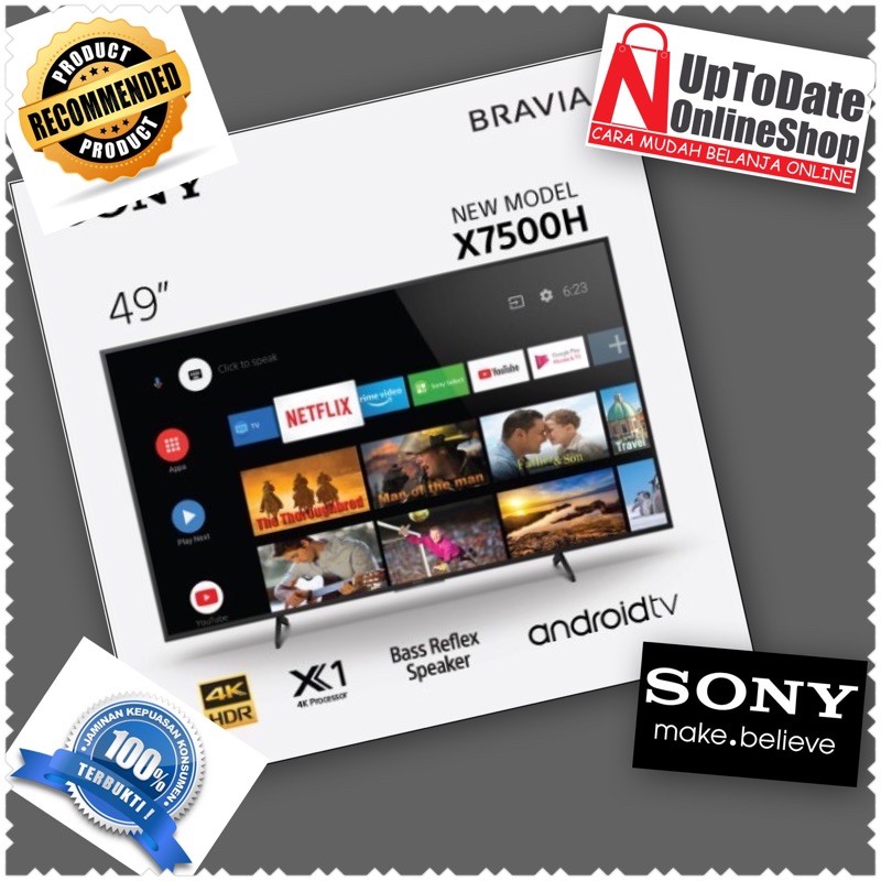 TV LED SONY BRAVIA KD-49X7500H SMART TV 4K