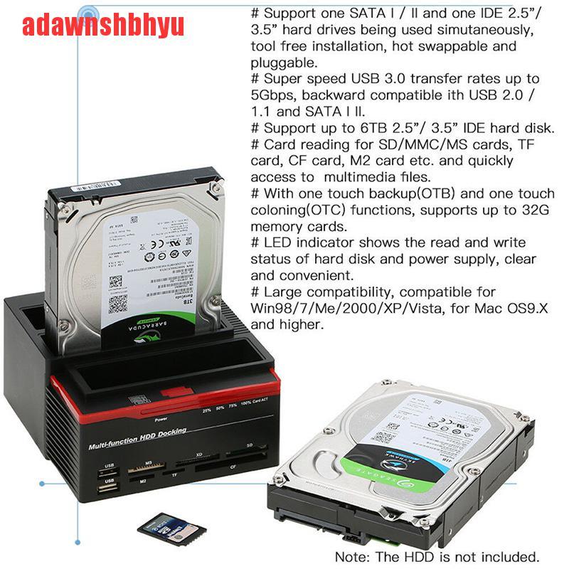 Docking Station Hdd Eksternal Sata Ide 2.5 &quot;/ 3.5&quot;