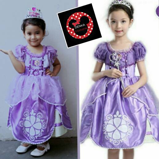 Baju Kostum Princess SOFIA The First PEARL PREMIUM (Bukan yg Biasa)