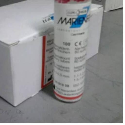 Ω MARIENFELD Tabung Mikro Kapiler Hematokrit Tube/ Heparine Red ✰