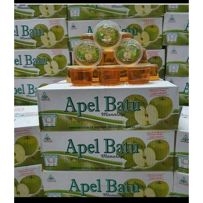 

Minuman apel batu malang 120ml isi 40cup